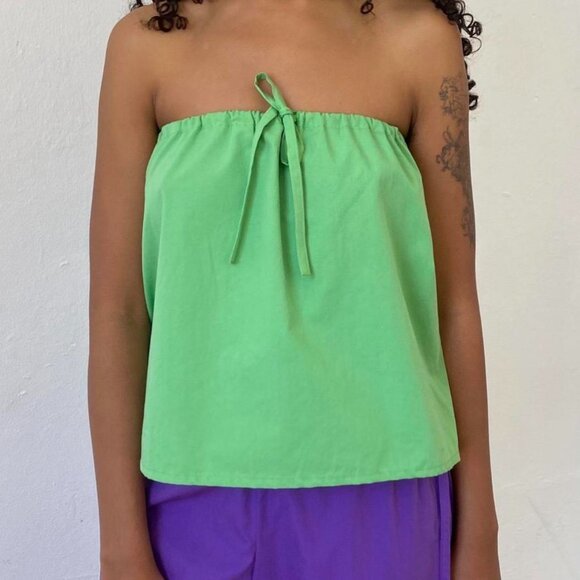 Brooke Callahan Guest Top in Bud Green - Picture 1 of 4